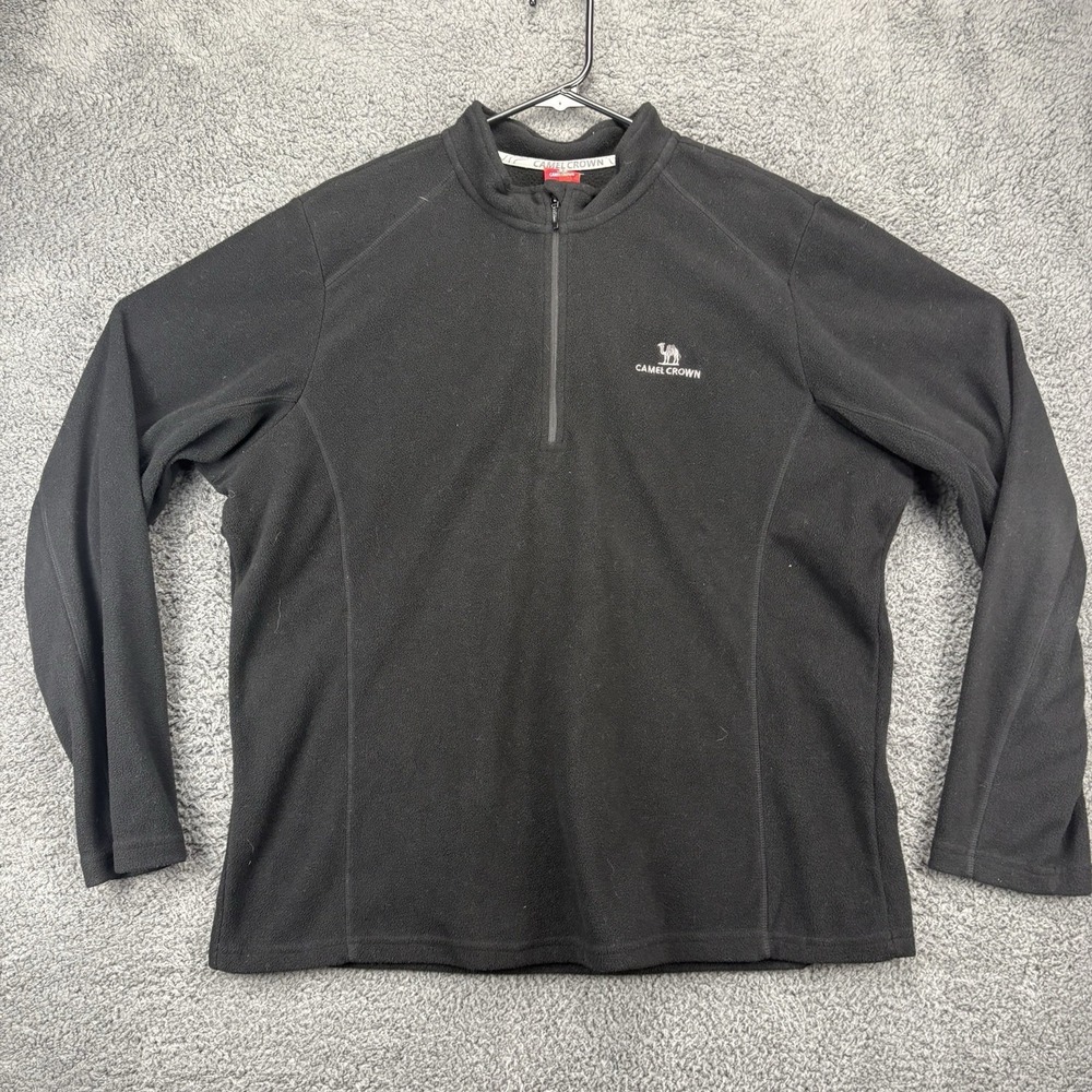 Camel Crown Jacket Men XL 1/4 Zip‎ Fleece Mock Pullover